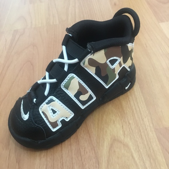 NWT Nike Uptempo Camo 2019 shoes Toddlers’s 7c - Picture 8 of 8